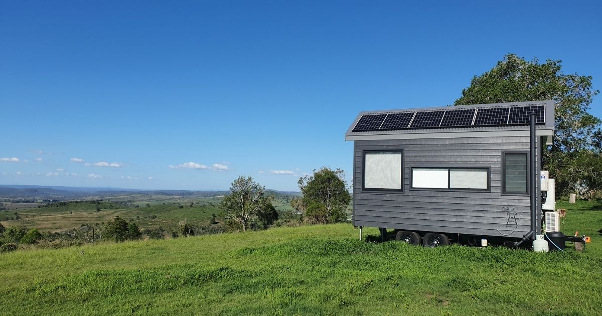 A tiny home won't fit much solar