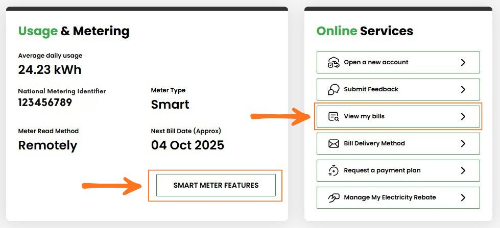 Dashboard - Ergon Portal How to Download Your Electricity Bills Online for a Solar Quote 1